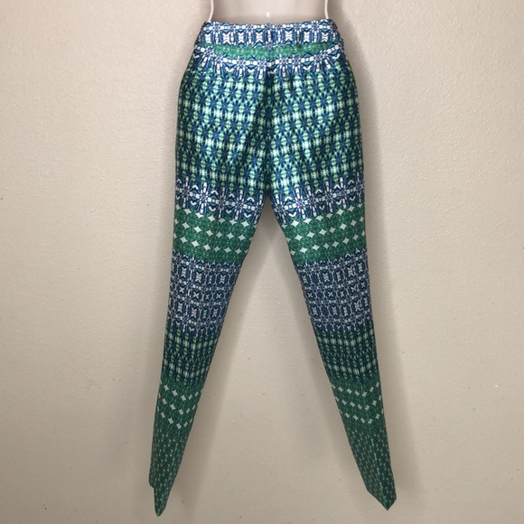 J Crew Collection Multicolored Floral Pattern Crop Pant - Picture 5 of 13